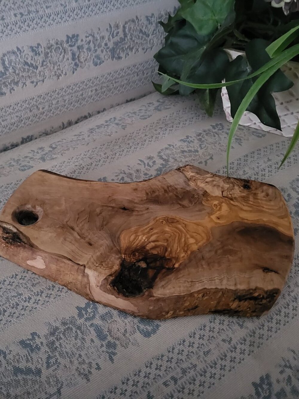 Wood Primitive Wabi Sabi Live Edge Board Heavy Hand Carved Vintage Farmhouse